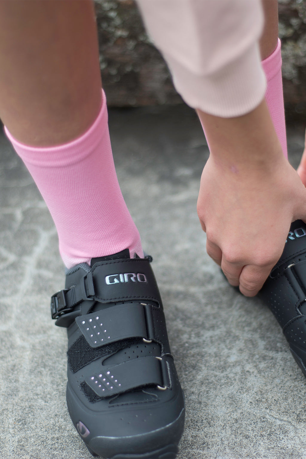 CYCLING SOCKS - VINTAGE PINK